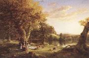 Thomas Cole The Pic-Nic USA oil painting artist